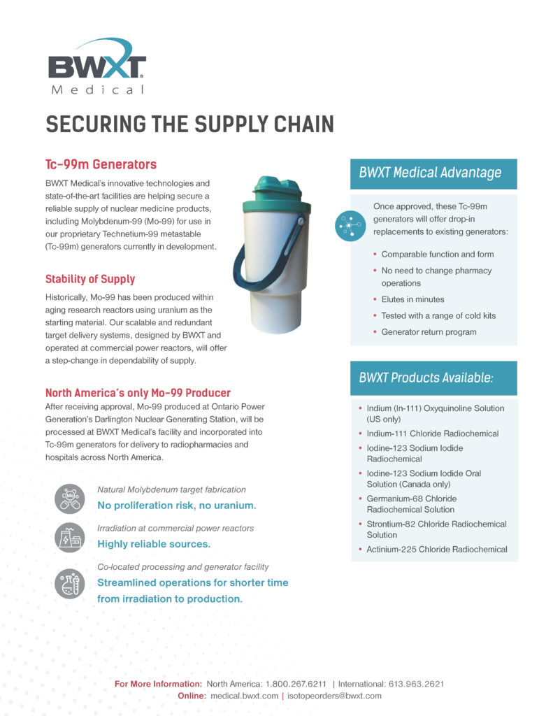 Tc-99m Product Brochure Thumbnail
